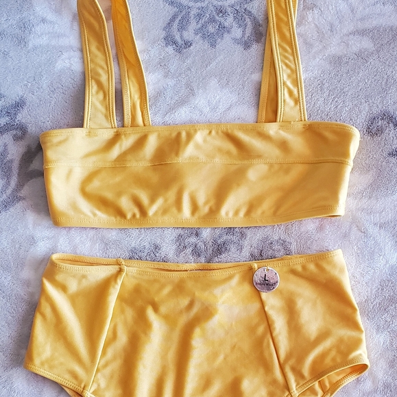 Forever 21 Other - Reposting Never worn NWT Forever 21 Yellow Swimsui